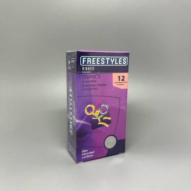 Презервативи FREESTYLES ребристі (12 шт) - фото