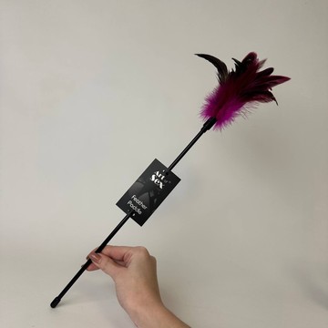 Art of Sex Feather Paddle щекоталка-перо петуха темно-розовая