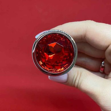 Анальна страза з червоним кристалом (2,8 см) - фото
