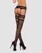 Еротичні колготки-бодістокінг Obsessive Garter stockings S214 S/M/L, імітація панчіх і пояса - фото товару