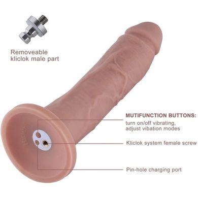 Віброфалоімітатор для секс-машин Hismith 10.2″ Silicone Dildo with Vibe