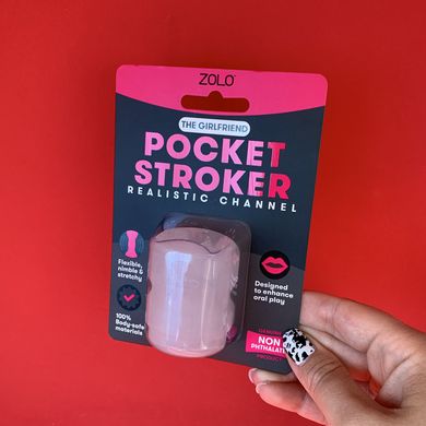 Сквозной мастурбатор для минета 2 в 1 Zolo Girlfriend Pocket Stroker - фото