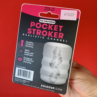 Сквозной мастурбатор для минета 2 в 1 Zolo Girlfriend Pocket Stroker - фото