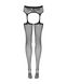 Еротичні колготки-бодістокінг Obsessive Garter stockings S232 S/M/L, імітація панчіх і пояса - фото товару