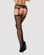 Еротичні колготки-бодістокінг Obsessive Garter stockings S232 S/M/L, імітація панчіх і пояса - фото товару