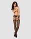 Эротические колготки-бодистокинг Obsessive Garter stockings S232 S/M/L, имитация чулок и пояса - фото товара