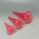 Набір анальних пробок Doc Johnson Crystal Jellies рожевий (2; 3; 4 см) - фото товару