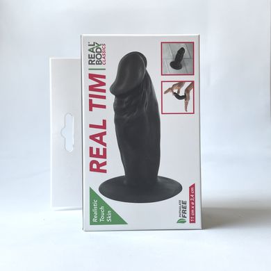 Черный маленький фаллоимитатор Real Body Real Tim (11 см) - фото
