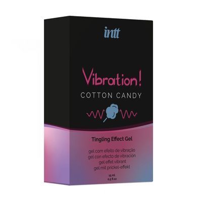 Intt Vibration Cotton Candy рідкий вібратор (15 мл) - фото