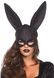 Маска кролика Leg Avenue Glitter Masquerade Rabbit Mask ONE SIZE Black черная