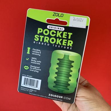 Сквозной мастурбатор для минета 2 в 1 Zolo Original Pocket Stroker - фото