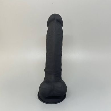 Чорний фалоімітатор Silexd Johnny 17,5 см - фото