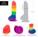 Фаллоимитатор реалистик радужный Addiction Justin Rainbow (20,3 см) - фото товара
