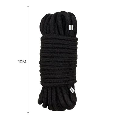 Веревка для бондажа BDSM BTB Bondage Rope Black (10 м), 6,5 мм черная