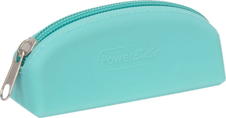 Косметичка для хранения PowerBullet Silicone Zippered Bag Teal - фото