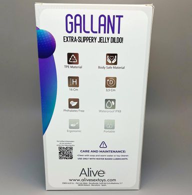 Фалоімітатор Alive Gallant Jelly Dildo (16 см) - фото