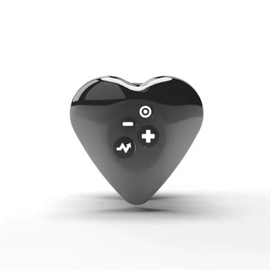 Клиторальный вибратор с электростимуляцией Mystim Heart's Desire Black Edition - фото