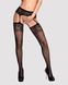 Эротические колготки-бодистокинг Obsessive Garter stockings S500 black S/M/L - фото товара