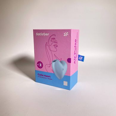 Satisfyer Cutie Heart blue - вакуумный стимулятор клитора - фото