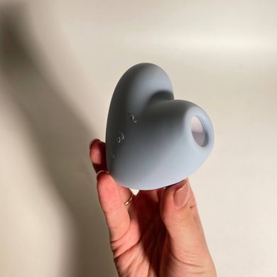 Satisfyer Cutie Heart blue - вакуумний кліторальний стимулятор - фото
