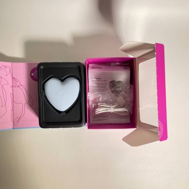 Satisfyer Cutie Heart blue - вакуумний кліторальний стимулятор - фото