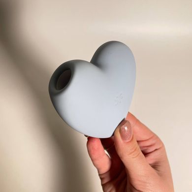 Satisfyer Cutie Heart blue - вакуумный стимулятор клитора - фото