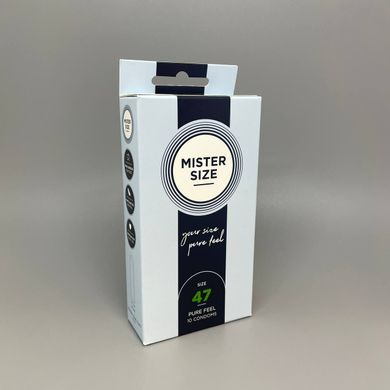 Презервативы Mister Size pure feel 47 (10 шт.) - фото
