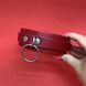 Набор красный БДСМ: наручники + ошейник из натуральной кожи - фото товара