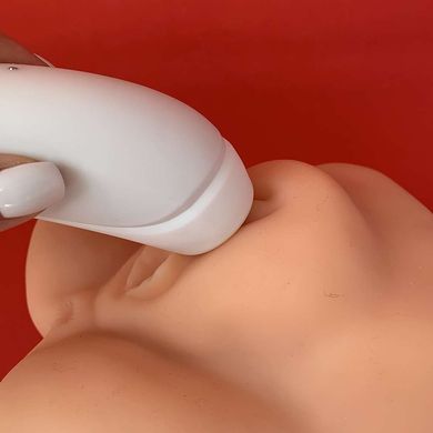 Вакуумный клиторальный смарт-стимулятор Satisfyer Curvy 1 + White - фото