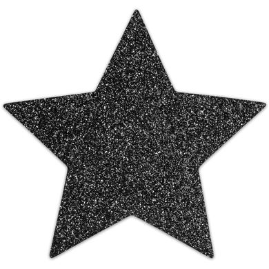 Пестіс-стикини Bijoux Indiscrets Flash Star Black, наклейки на соски - фото