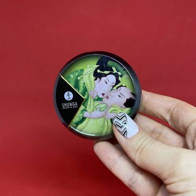 Массажная свеча - Shunga зеленый чай (30 мл) - фото