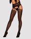 Еротичні колготки-бодістокінг Obsessive Garter stockings S817 S/M/L, імітація панчіх і пояса - фото товару