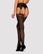 Еротичні колготки-бодістокінг Obsessive Garter stockings S817 S/M/L, імітація панчіх і пояса - фото товару