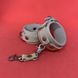 Набор бежевый БДСМ: наручники + ошейник из натуральной кожи - фото товара