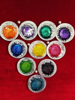 Презерватив разноцветный ONE Color Sensations lightgreen (1 шт) - фото