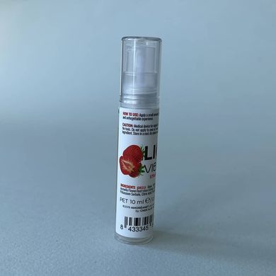 Смазка с виброэффектом Amoreane Med Liquid Vibrator Strawberry 10мл - фото