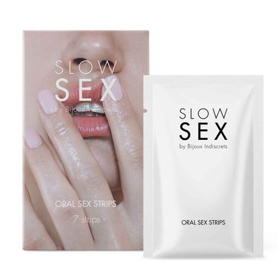 Смужки для орального сексу Bijoux Indiscrets SLOW SEX Oral sex strips - фото