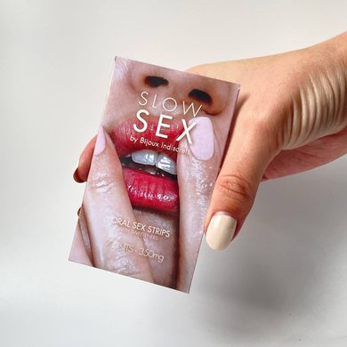 Смужки для орального сексу Bijoux Indiscrets SLOW SEX Oral sex strips - фото
