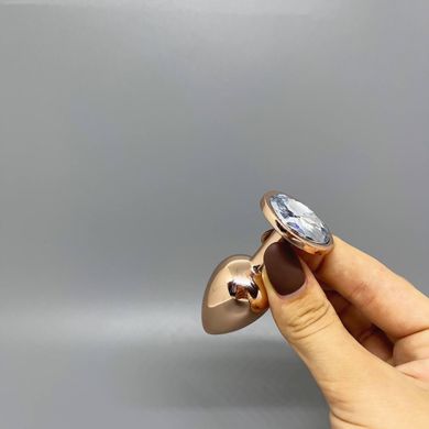 Анальная пробка с кристаллом Wooomy Tralalo Metal Plug Size S (2,8 см) - фото