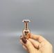 Анальная пробка с кристаллом Wooomy Tralalo Metal Plug Size S (2,8 см) - фото товара