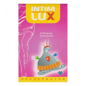 Презерватив с усиками и шариками Intim Lux Exclusive Струны страсти (1 шт) - фото