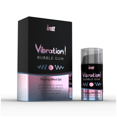 Intt Vibration Bubble Gum рідкий вібратор (15 мл) (без упаковки) - фото