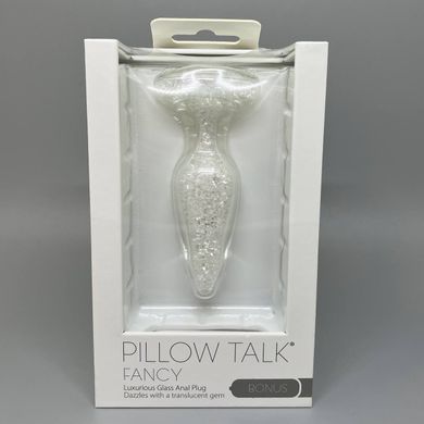 Анальная пробка с камнем 3,1см+вибропуля Pillow Talk Fancy Luxurious - фото