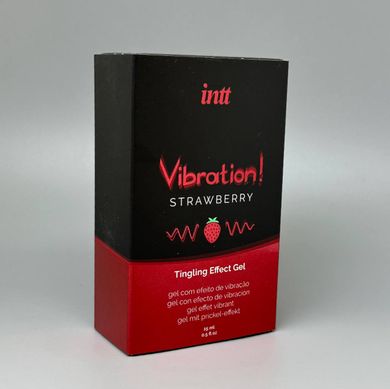 Intt Vibration Strawberry рідкий вібратор (15 мл) (без упаковки) - фото