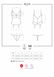 Еротичний корсет Obsessive 810-COR-2 corset & thong white S/M