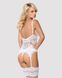 Еротичний корсет Obsessive 810-COR-2 corset & thong white S/M