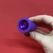 Анальная пробка с кристаллом Purple Silicone (2,8 см) - фото товара