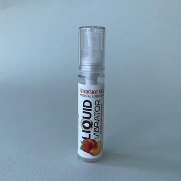 Змазка з ефектом вібрації Amoreane Med Liquid Vibrator Peach 10мл - фото