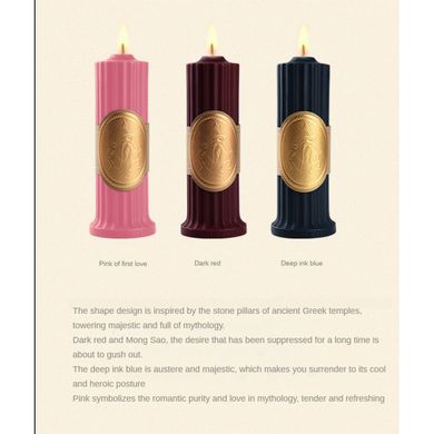 БДСМ свічка UPKO Low temperature wax candle 150 г рожева