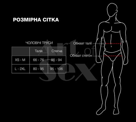 Труси чоловічі з силіконовою анальною пробкою S Art of Sex Joni plug panties size S Black XS-2XL - фото